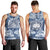 Samoa 685 Men Tank Top Polynesian Pattern Tie Dye Style