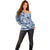 Samoa 685 Off Shoulder Sweater Polynesian Pattern Tie Dye Style