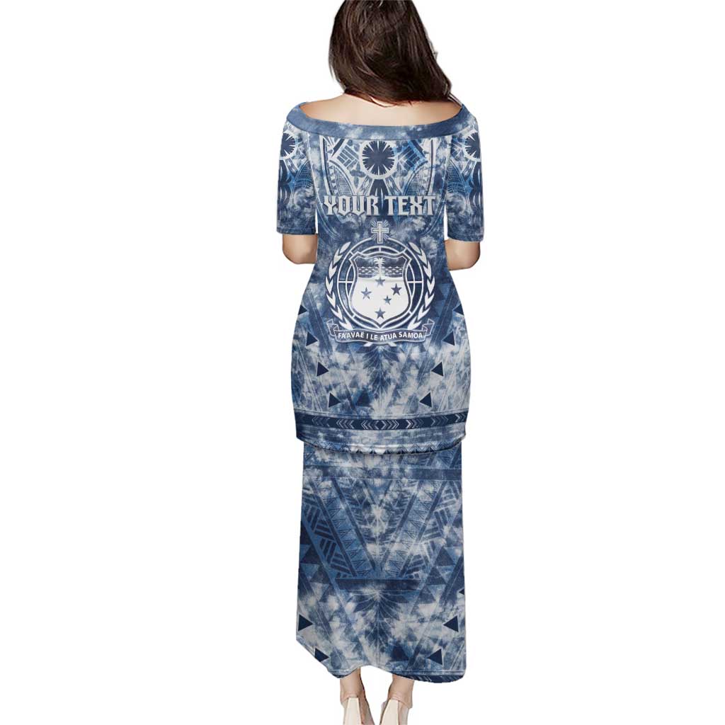 Samoa 685 Puletasi Polynesian Pattern Tie Dye Style