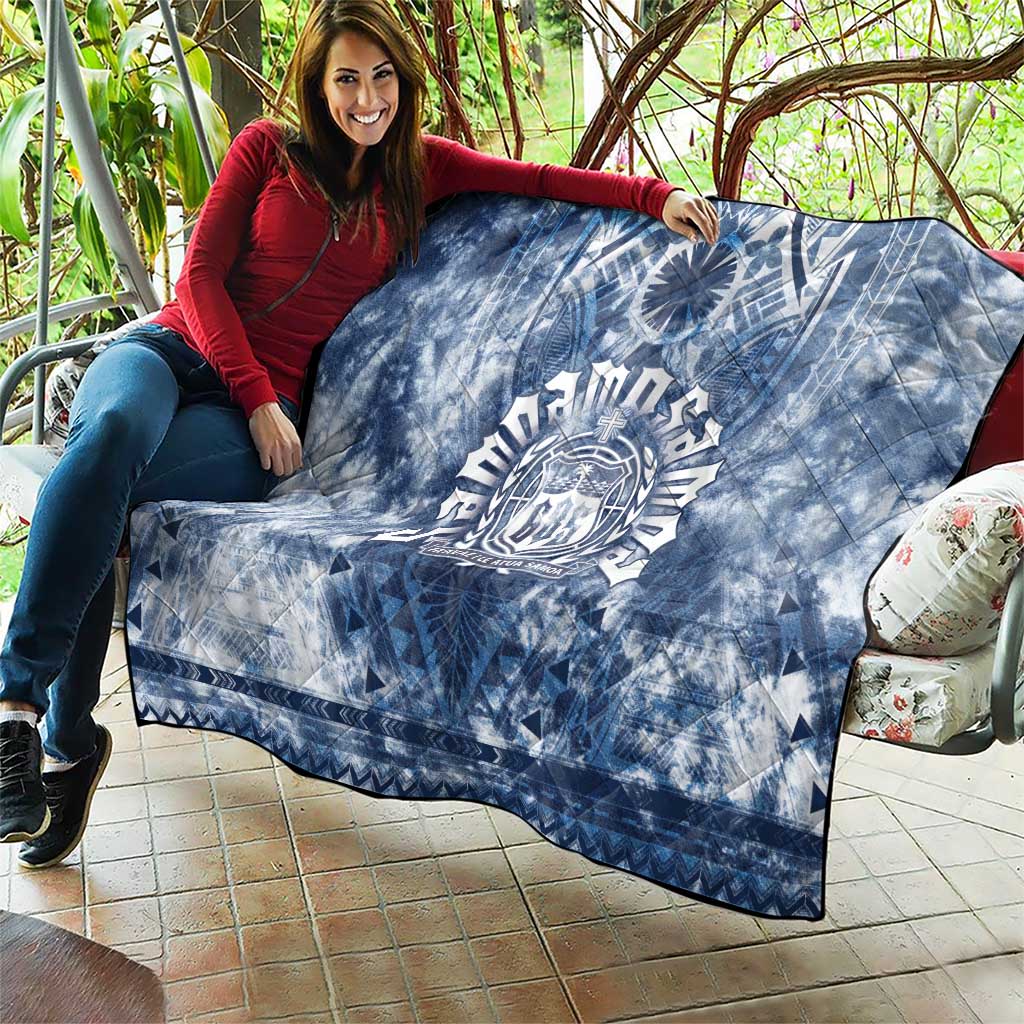 Samoa 685 Quilt Polynesian Pattern Tie Dye Style