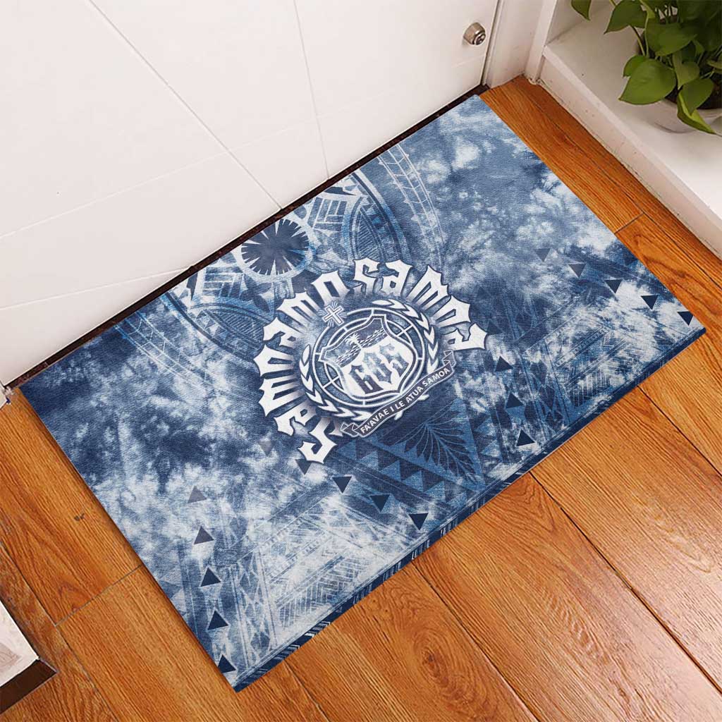 Samoa 685 Rubber Doormat Polynesian Pattern Tie Dye Style LT05 - Polynesian Pride