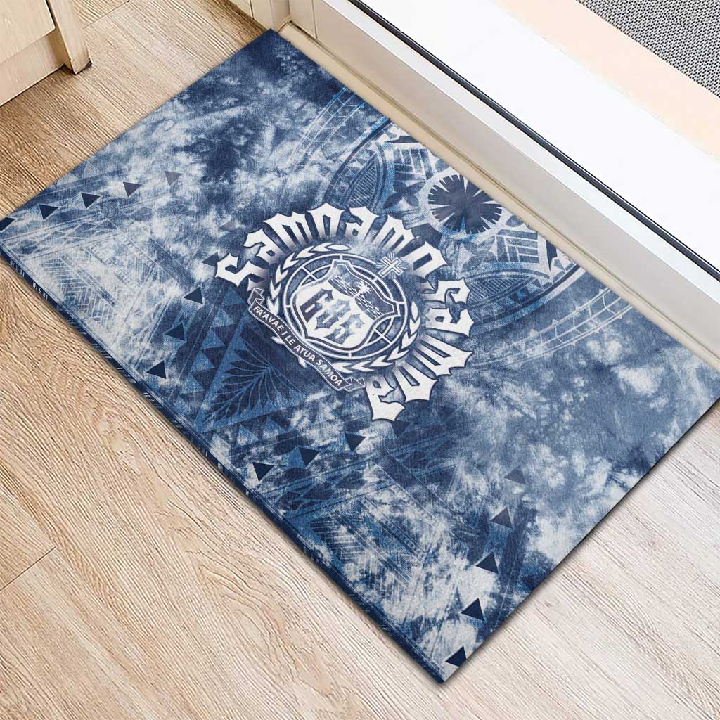 Samoa 685 Rubber Doormat Polynesian Pattern Tie Dye Style LT05 - Polynesian Pride