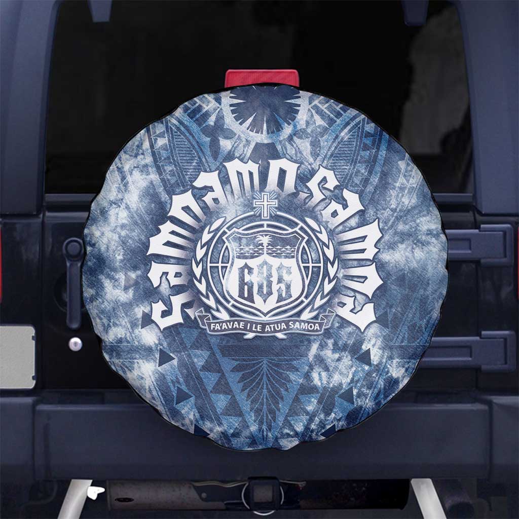 Samoa 685 Spare Tire Cover Polynesian Pattern Tie Dye Style LT05 - Polynesian Pride