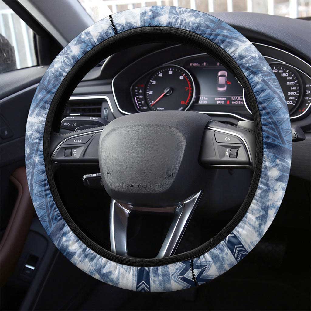 Samoa 685 Steering Wheel Cover Polynesian Pattern Tie Dye Style LT05 - Polynesian Pride