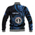 Personalized Northern Mariana Islands Baseball Jacket Ocean Floral Pattern