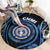 Northern Mariana Islands Round Carpet Ocean Floral Pattern LT05