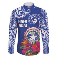 Hafa Adai Northern Mariana Islands Family Matching Mermaid Dress and Hawaiian Shirt Polynesian Tribal Pattern