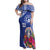 Hafa Adai Northern Mariana Islands Family Matching Off Shoulder Maxi Dress and Hawaiian Shirt Polynesian Tribal Pattern