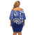 Hafa Adai Northern Mariana Islands Family Matching Off Shoulder Short Dress and Hawaiian Shirt Polynesian Tribal Pattern