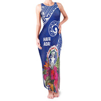 Hafa Adai Northern Mariana Islands Family Matching Tank Maxi Dress and Hawaiian Shirt Polynesian Tribal Pattern