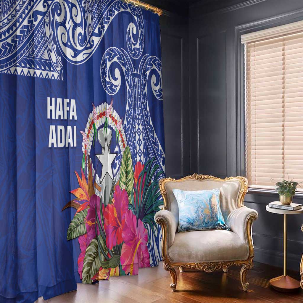 Hafa Adai Northern Mariana Islands Window Curtain Polynesian Tribal Pattern LT05
