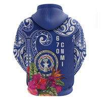 Hafa Adai Northern Mariana Islands Zip Hoodie Polynesian Tribal Pattern