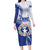 Personalized Northern Mariana Islands Family Matching Long Sleeve Bodycon Dress and Hawaiian Shirt CNMI Seal