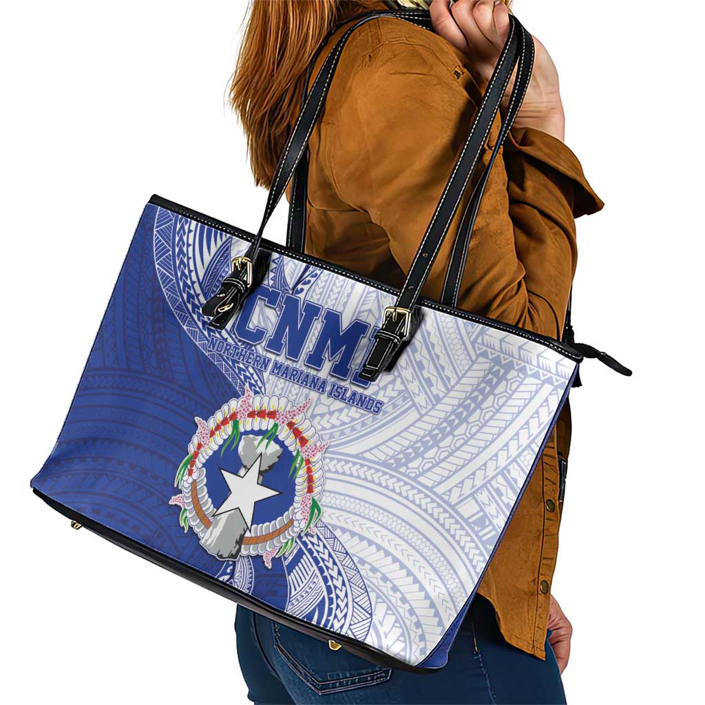 Northern Mariana Islands Leather Tote Bag CNMI Seal LT05