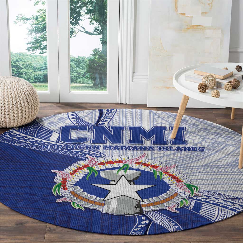 Northern Mariana Islands Round Carpet CNMI Seal LT05