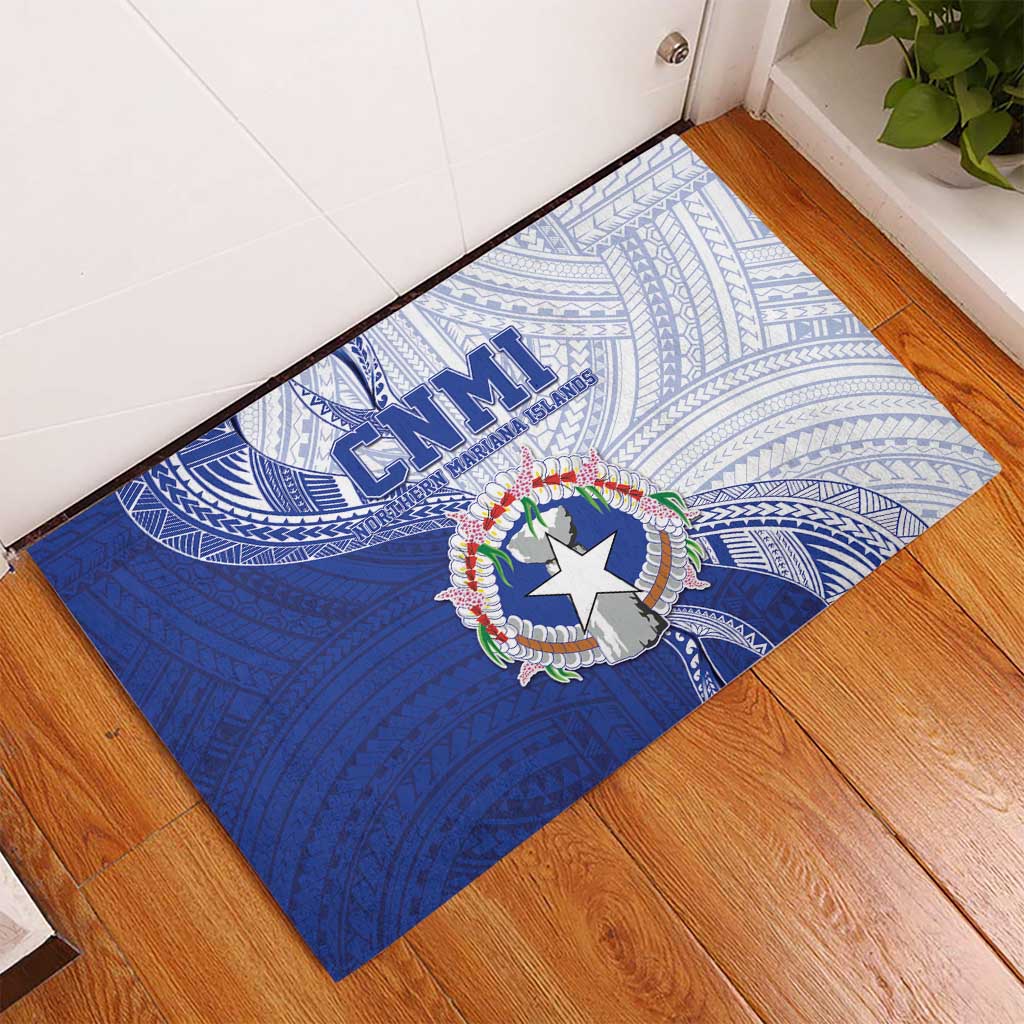 Northern Mariana Islands Rubber Doormat CNMI Seal LT05 - Polynesian Pride