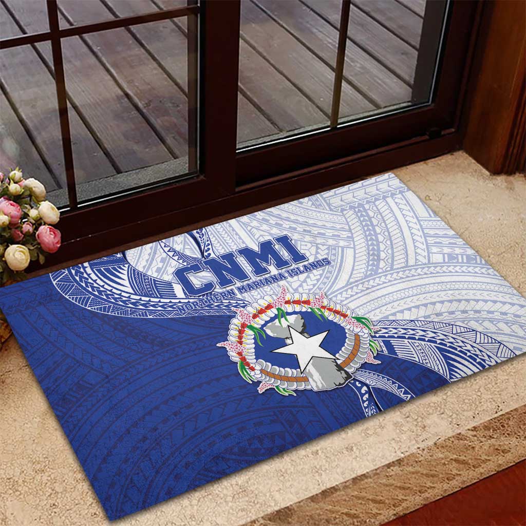 Northern Mariana Islands Rubber Doormat CNMI Seal LT05 - Polynesian Pride