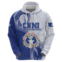 Personalized Northern Mariana Islands Zip Hoodie CNMI Seal