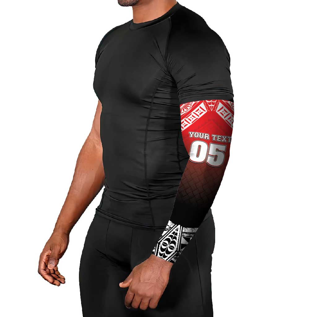 Custom Rugby Tonga MMT Arm Sleeves Mana O Tonga - Polynesian Pride