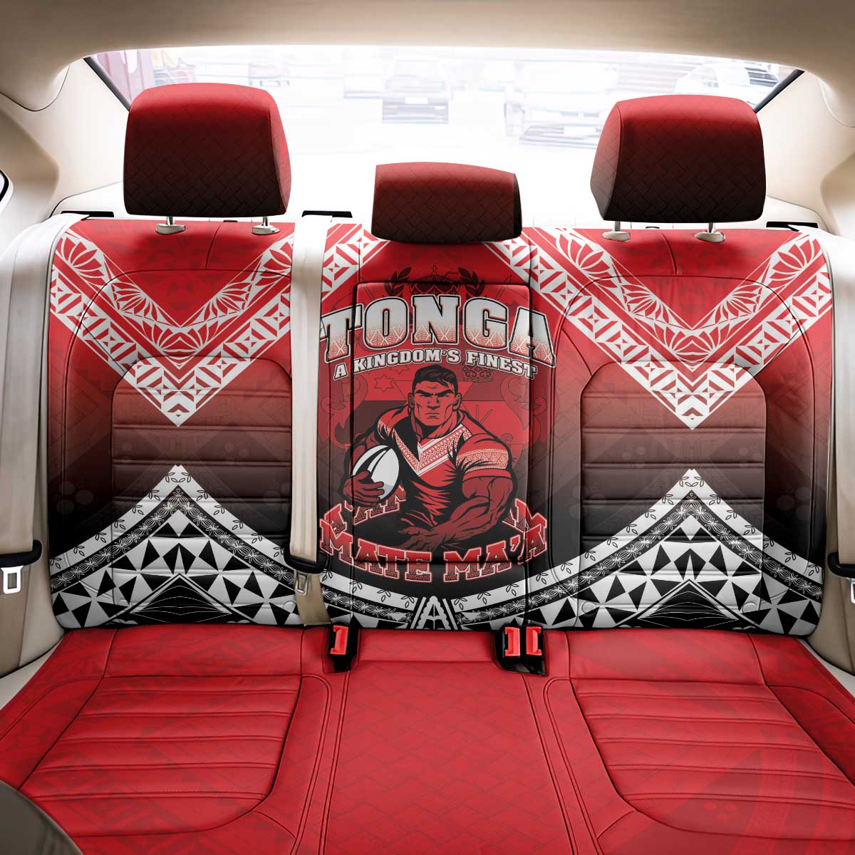 Rugby Tonga MMT Back Car Seat Cover Mana O Tonga - Polynesian Pride