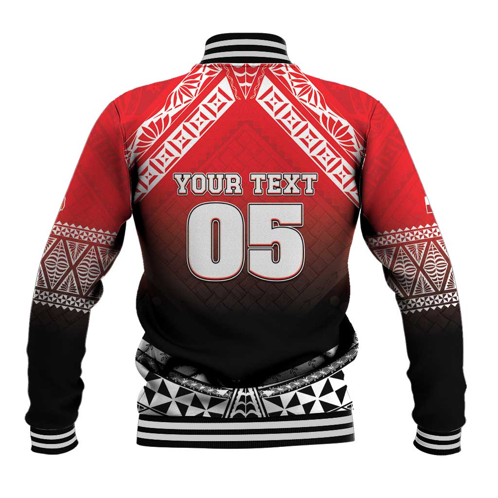 Custom Rugby Tonga MMT Baseball Jacket Mana O Tonga - Polynesian Pride