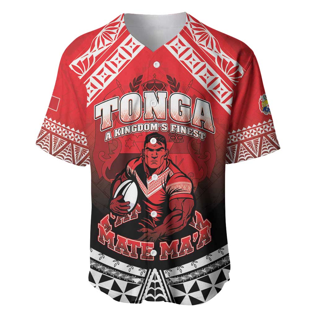 Custom Rugby Tonga MMT Baseball Jersey Mana O Tonga - Polynesian Pride