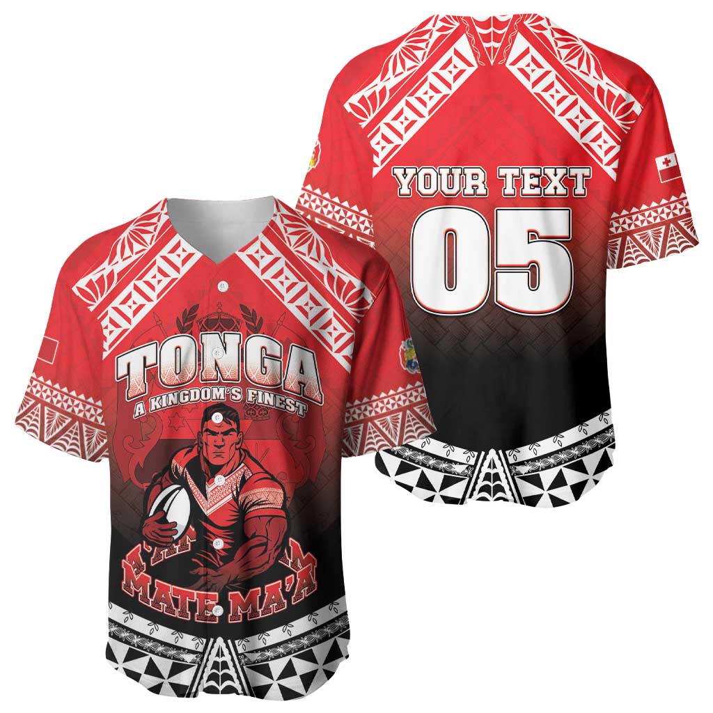 Custom Rugby Tonga MMT Baseball Jersey Mana O Tonga - Polynesian Pride
