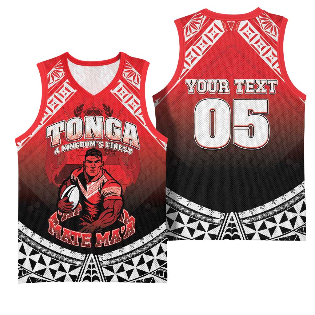 Custom Rugby Tonga MMT Basketball Jersey Mana O Tonga - Polynesian Pride