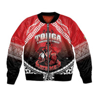 Custom Rugby Tonga MMT Bomber Jacket Mana O Tonga - Polynesian Pride