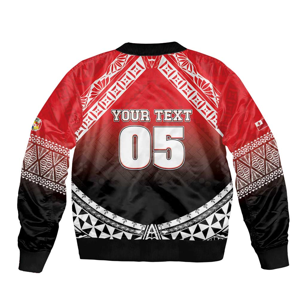 Custom Rugby Tonga MMT Bomber Jacket Mana O Tonga - Polynesian Pride