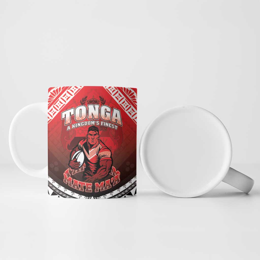 Custom Rugby Tonga MMT Ceramic Mug Mana O Tonga - Polynesian Pride
