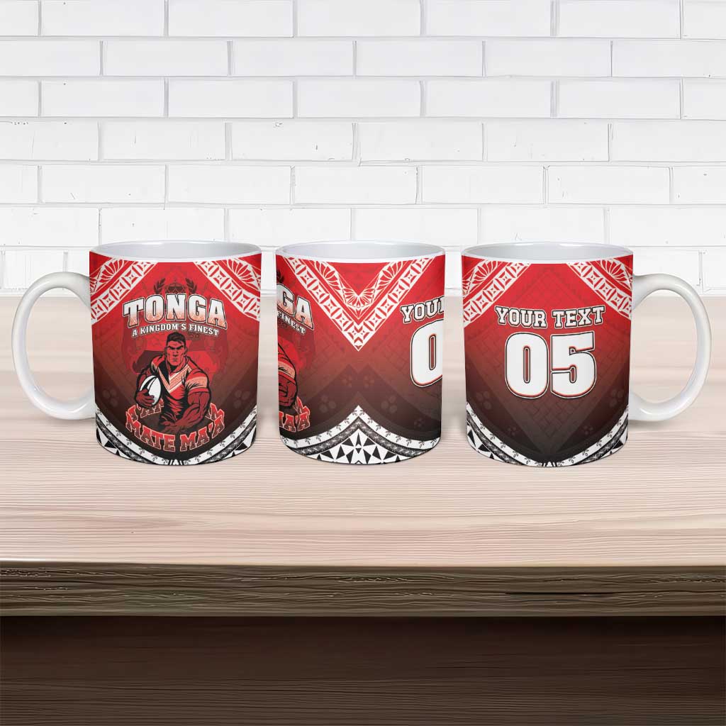 Custom Rugby Tonga MMT Ceramic Mug Mana O Tonga - Polynesian Pride