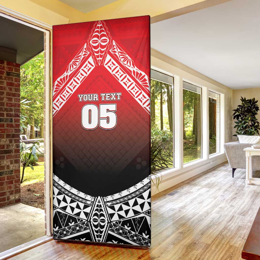 Custom Rugby Tonga MMT Door Cover Mana O Tonga - Polynesian Pride
