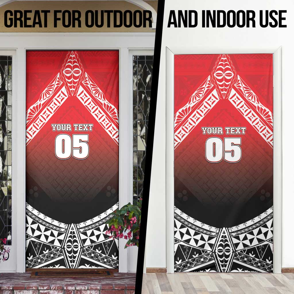 Custom Rugby Tonga MMT Door Cover Mana O Tonga - Polynesian Pride