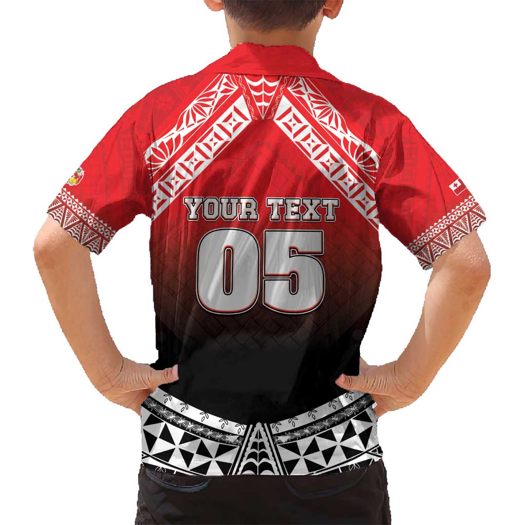 Custom Rugby Tonga MMT Family Matching Long Sleeve Bodycon Dress and Hawaiian Shirt Mana O Tonga - Polynesian Pride