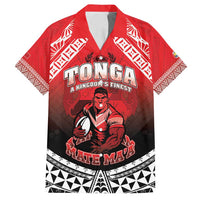 Custom Rugby Tonga MMT Family Matching Long Sleeve Bodycon Dress and Hawaiian Shirt Mana O Tonga - Polynesian Pride
