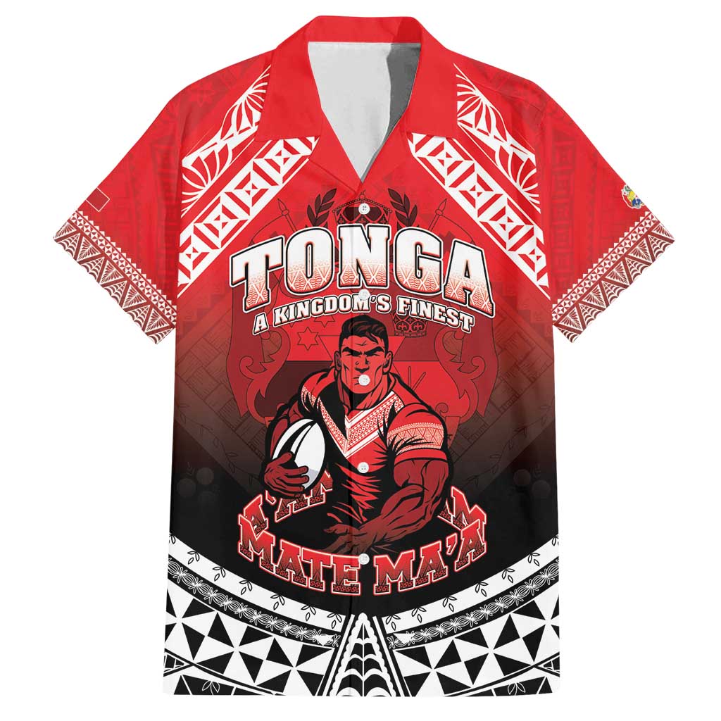 Custom Rugby Tonga MMT Family Matching Off Shoulder Maxi Dress and Hawaiian Shirt Mana O Tonga - Polynesian Pride