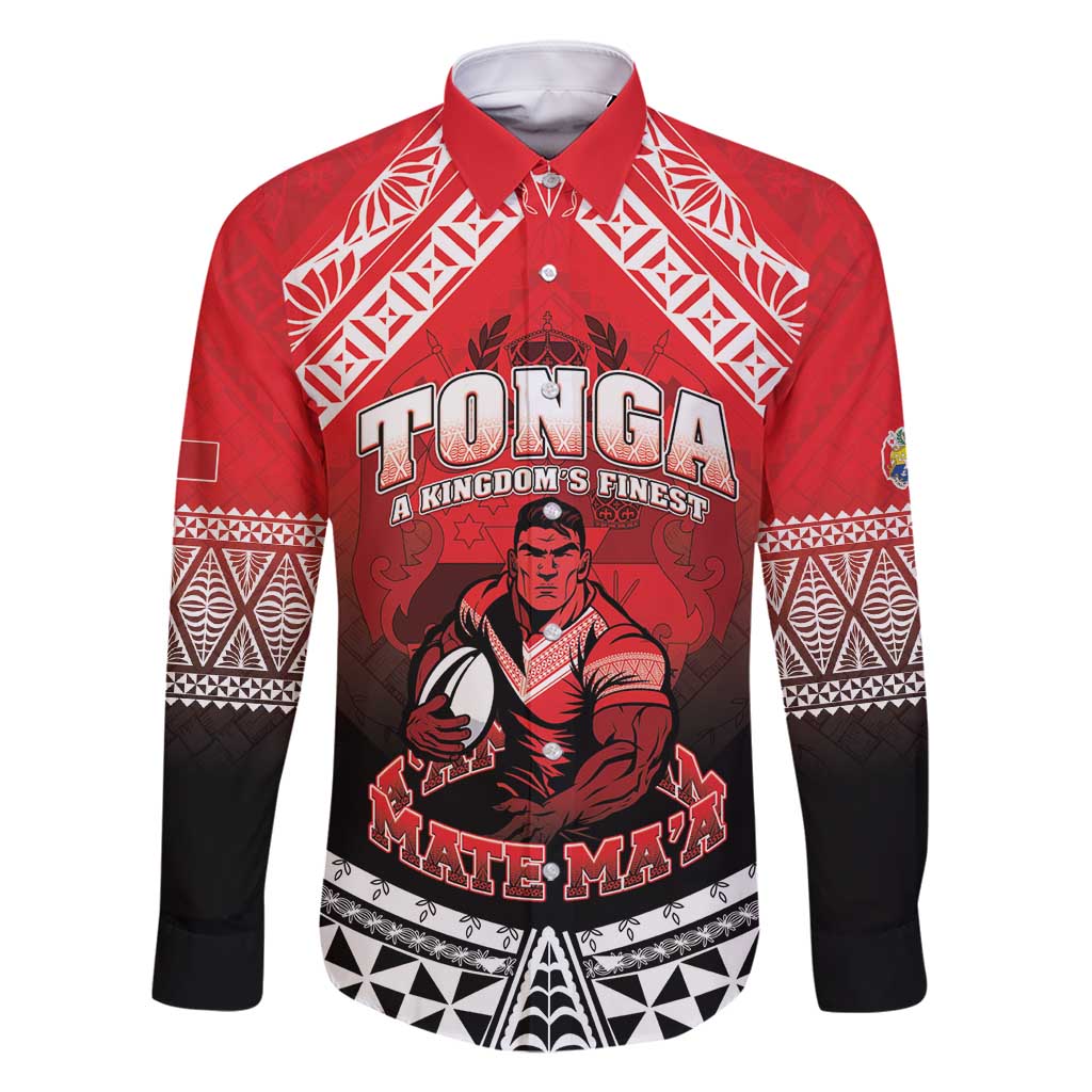Custom Rugby Tonga MMT Family Matching Off Shoulder Maxi Dress and Hawaiian Shirt Mana O Tonga - Polynesian Pride