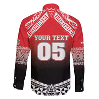 Custom Rugby Tonga MMT Family Matching Short Sleeve Bodycon Dress and Hawaiian Shirt Mana O Tonga - Polynesian Pride