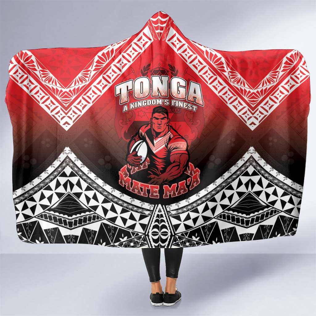 Rugby Tonga MMT Hooded Blanket Mana O Tonga - Polynesian Pride