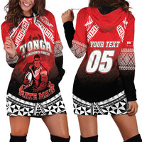 Custom Rugby Tonga MMT Hoodie Dress Mana O Tonga - Polynesian Pride