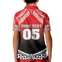 Custom Rugby Tonga MMT Kid Polo Shirt Mana O Tonga - Polynesian Pride
