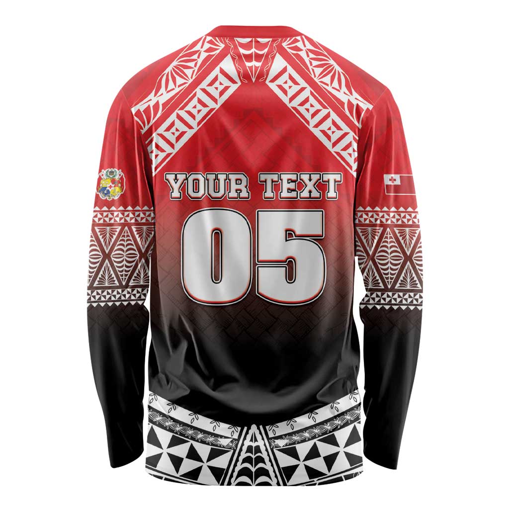 Custom Rugby Tonga MMT Long Sleeve Shirt Mana O Tonga - Polynesian Pride