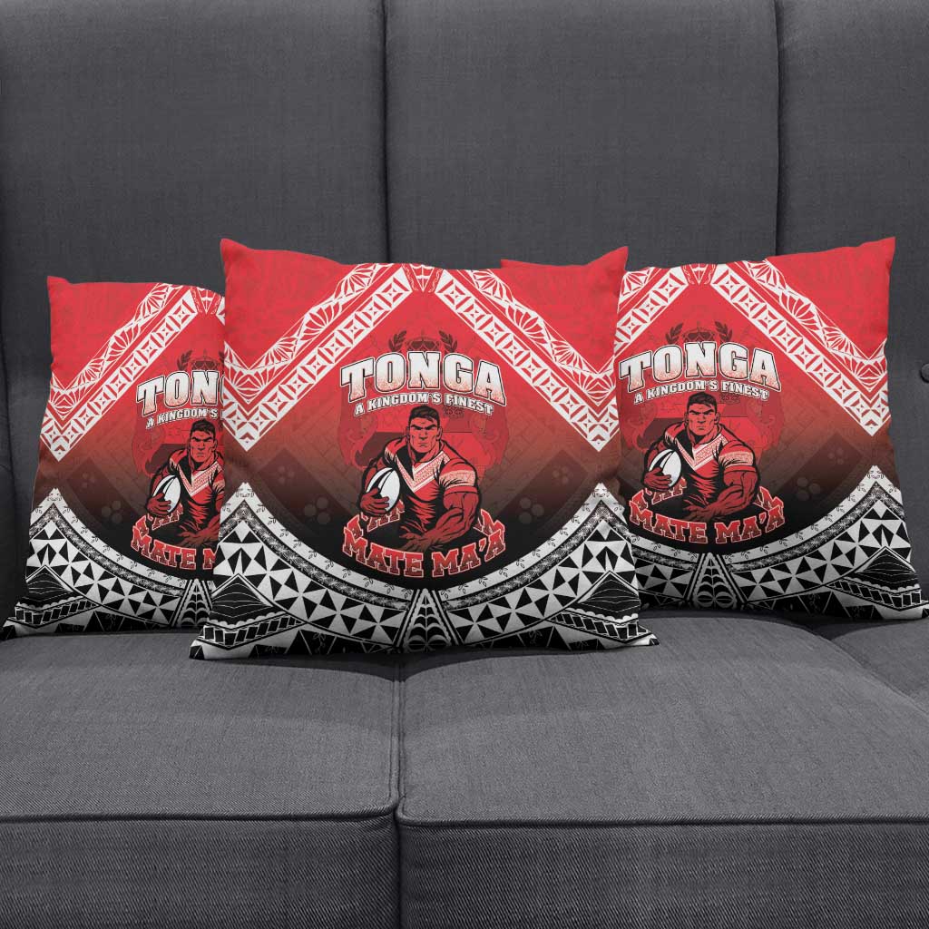 Rugby Tonga MMT Pillow Cover Mana O Tonga - Polynesian Pride