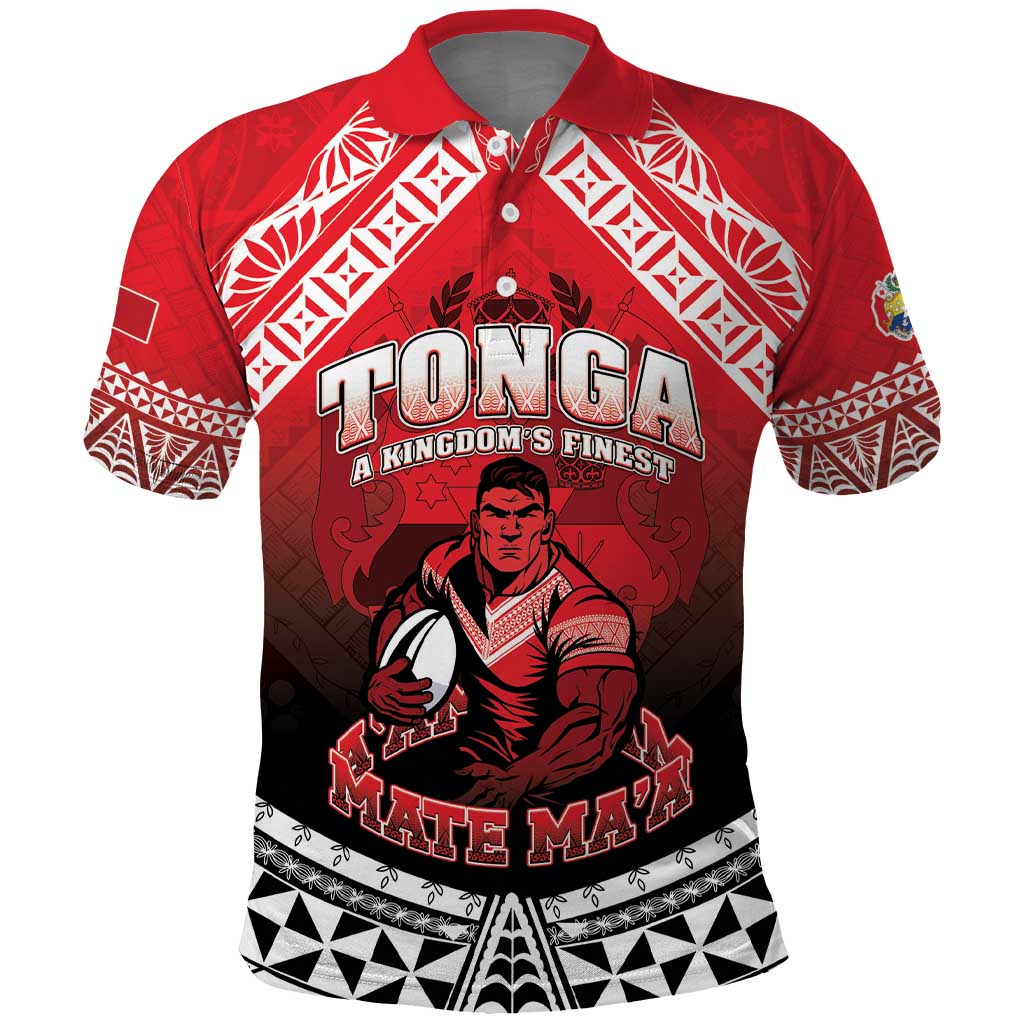 Custom Rugby Tonga MMT Polo Shirt Mana O Tonga - Polynesian Pride