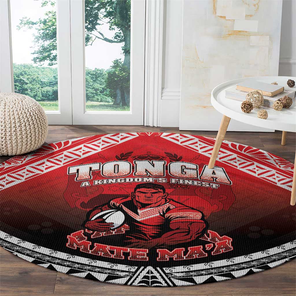 Rugby Tonga MMT Round Carpet Mana O Tonga - Polynesian Pride
