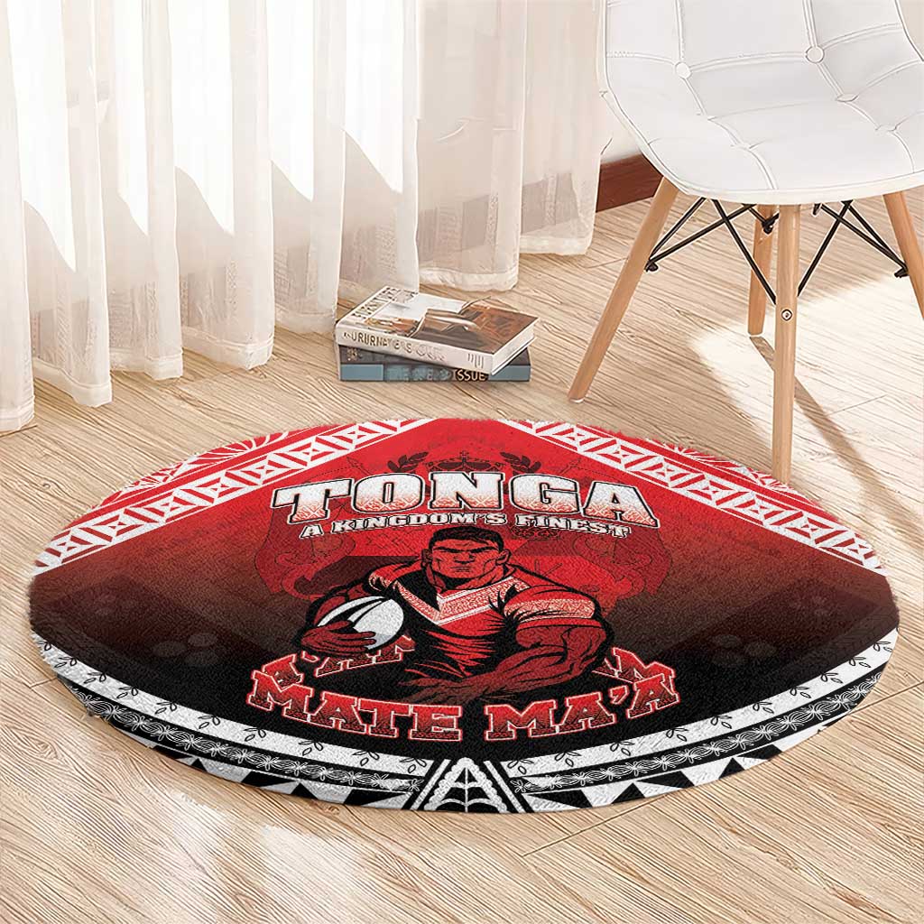 Rugby Tonga MMT Round Carpet Mana O Tonga - Polynesian Pride