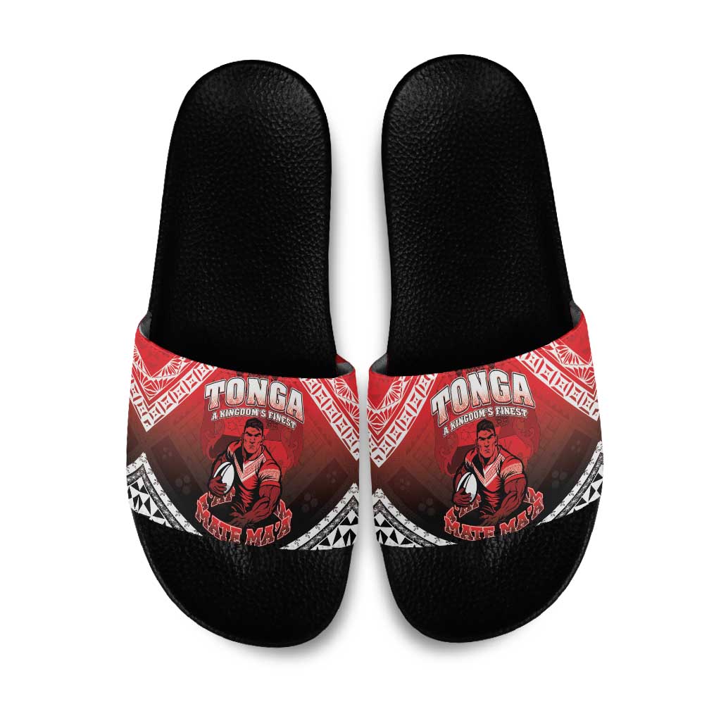 Rugby Tonga MMT Slide Sandals Mana O Tonga - Polynesian Pride