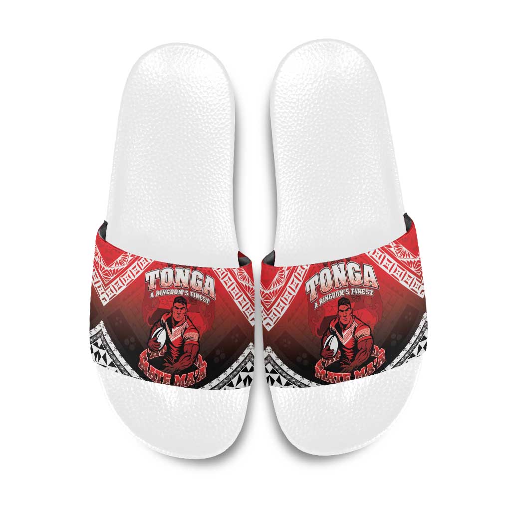 Rugby Tonga MMT Slide Sandals Mana O Tonga - Polynesian Pride