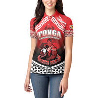 Custom Rugby Tonga MMT Women Polo Shirt Mana O Tonga - Polynesian Pride